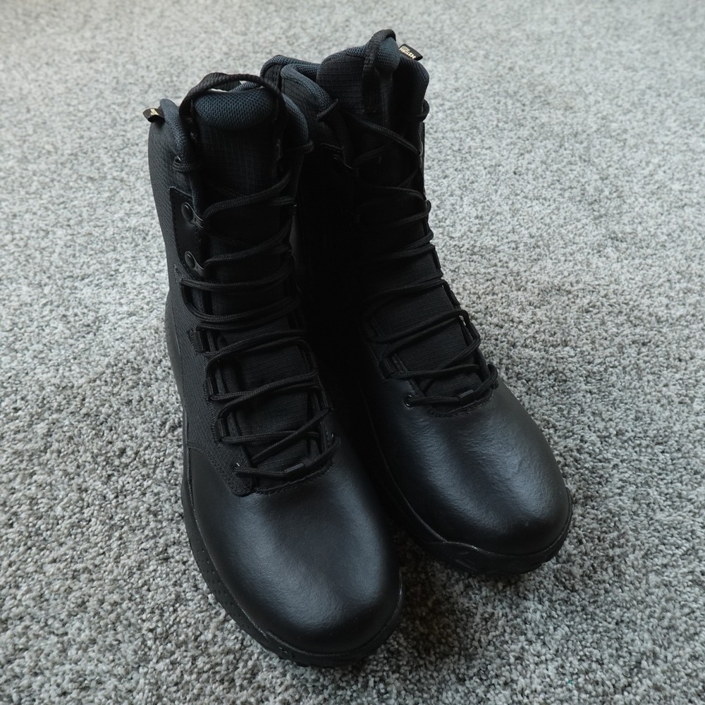 NEW Under Armour Boots Mens 12 Black UA Stellar Zip Waterproof Tactical Combat